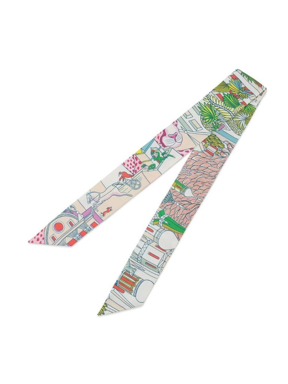 Hermes Scarf Twill Animapolis Silk - Picture 2 of 9